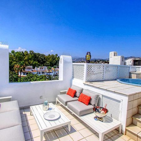 1080 Beachfront Penthouse 3 Floors Jacuzzi 2 Pools Wifi Roof Terrace Marbella Exterior photo